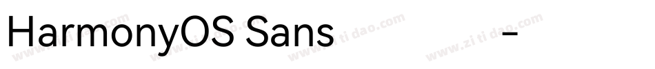 HarmonyOS Sans鸿蒙字体字体转换